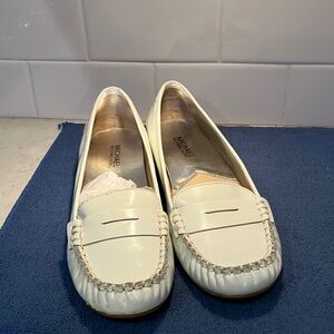 Michael Kors Cream Leather Loafers